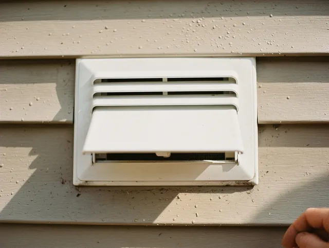 Alafaya Dryer Vent Cleaning technician performing professional exhaust vent cleaning at a residential property in Alafaya