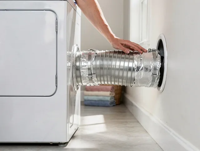 Professional dryer vent hose installation by Alafaya Dryer Vent Cleaning in Alafaya