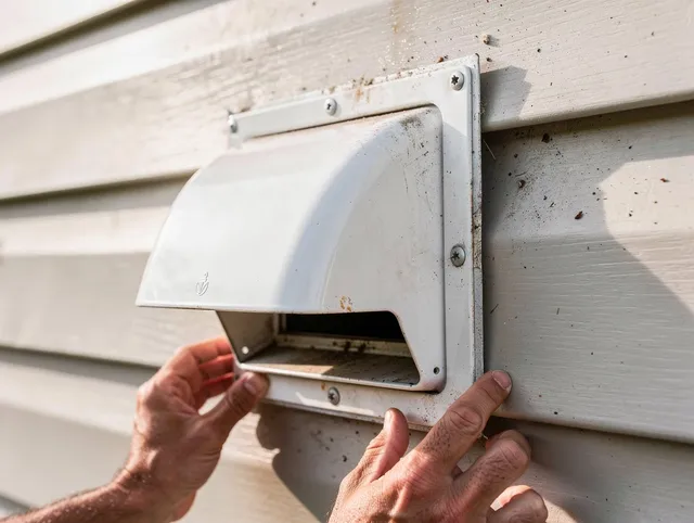 Alafaya Dryer Vent Cleaning technician delivering thorough residential dryer vent cleaning service in Alafaya